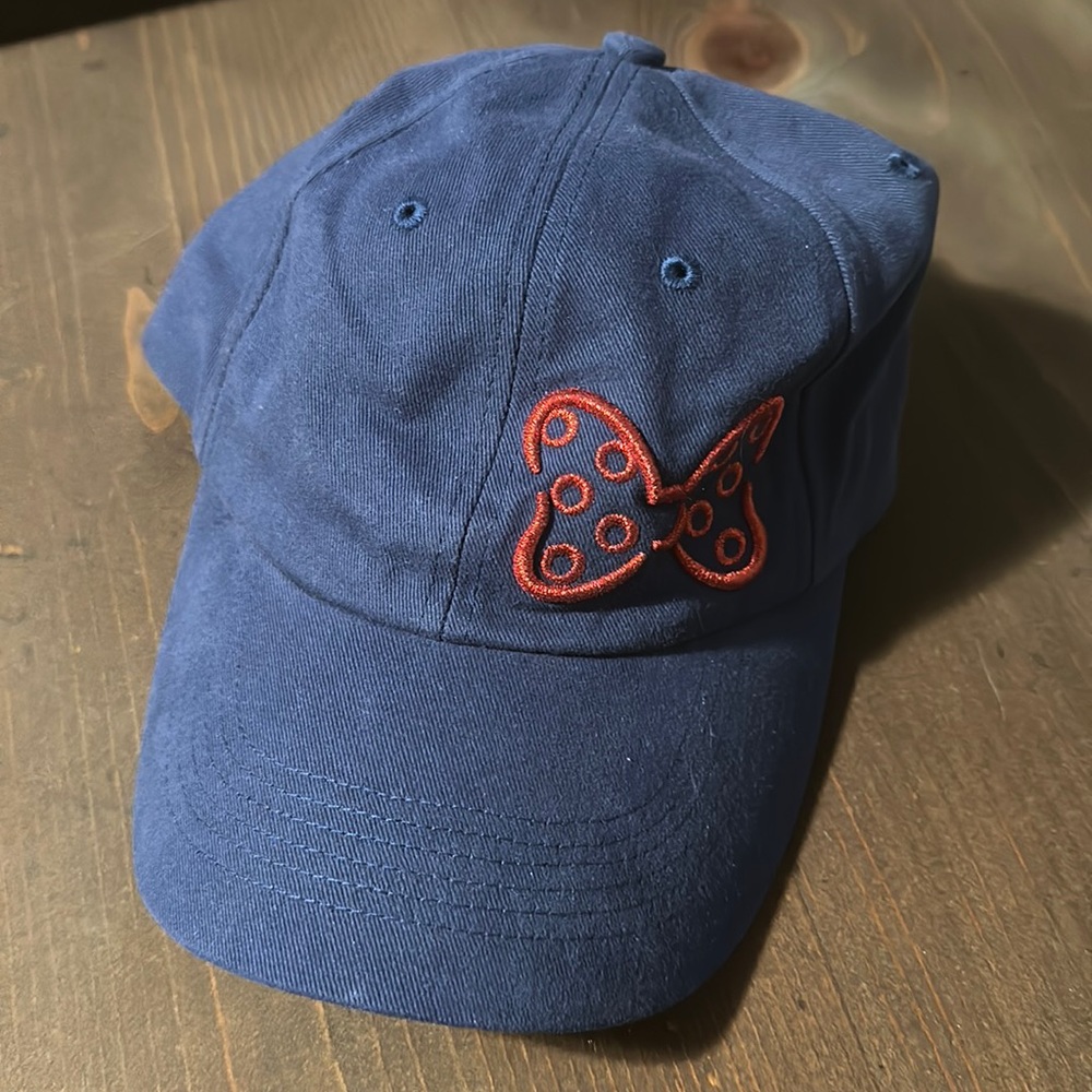 Disney Parks Minnie Mouse Bow Baseball Cap Hat NWT Navy Adjustable